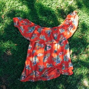 Old Navy Floral Off-Shoulder Summer Top